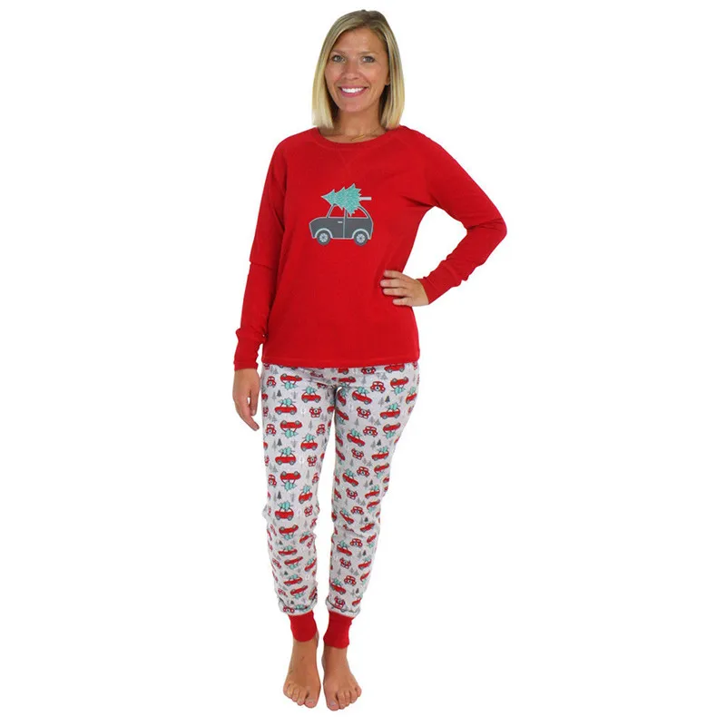 

2018 Family Matching Clothing Men Women Kids Christmas Pajamas Set Nightwear New Year Family Matching Outfits Family Look