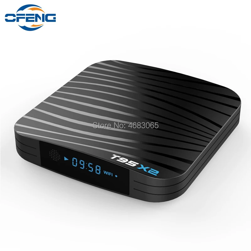 Smart TV BOX Android 8 1 T95X2 4 ГБ 32 64 Гб четырехъядерный процессор Amlogic S905X2 H.265 4K Youtube