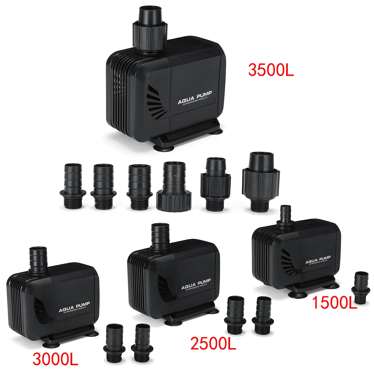 1500/2500/3000 л погружной насос для рыбной воды, пруд, аквариум, бассейн, водопад, фонтан, отстойник, тихий насос водяного фильтра