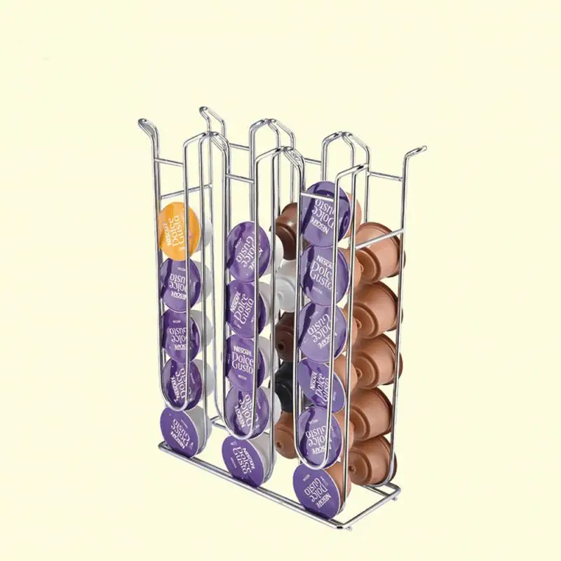 Вращающийся стенд для хранения Кофе держатель крышек Pod стойку из металла