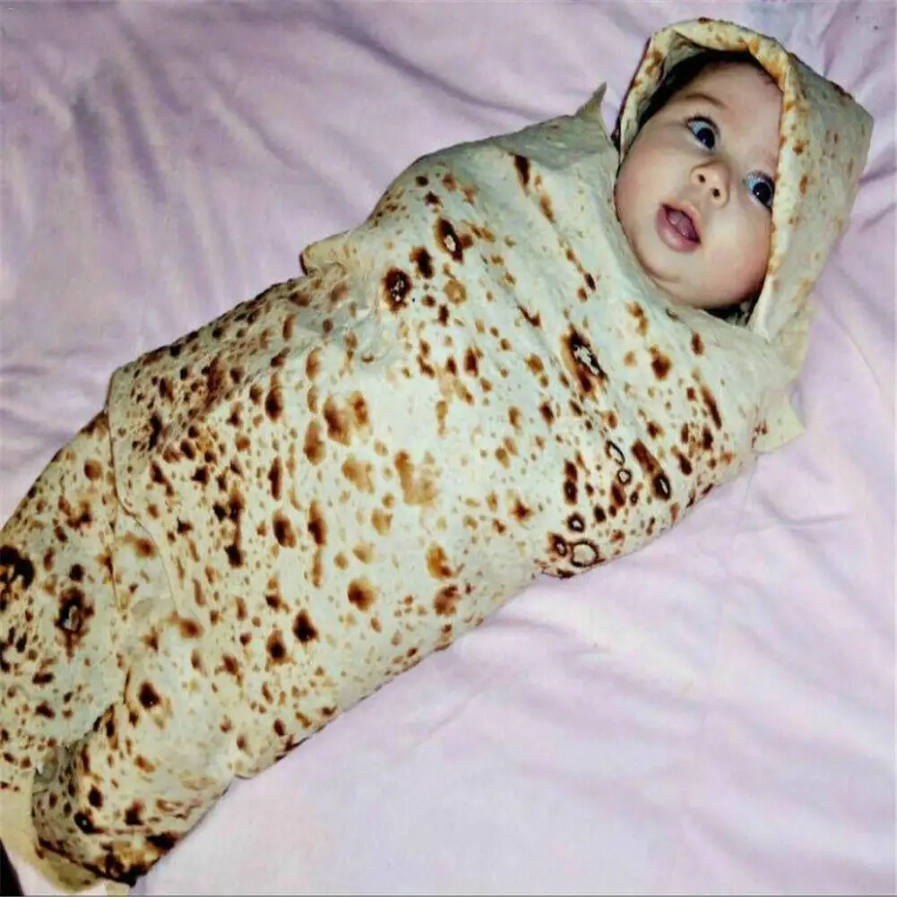 Комфортное одеяло Burrito 1 шт. идеально круглое покрывало Tortilla для