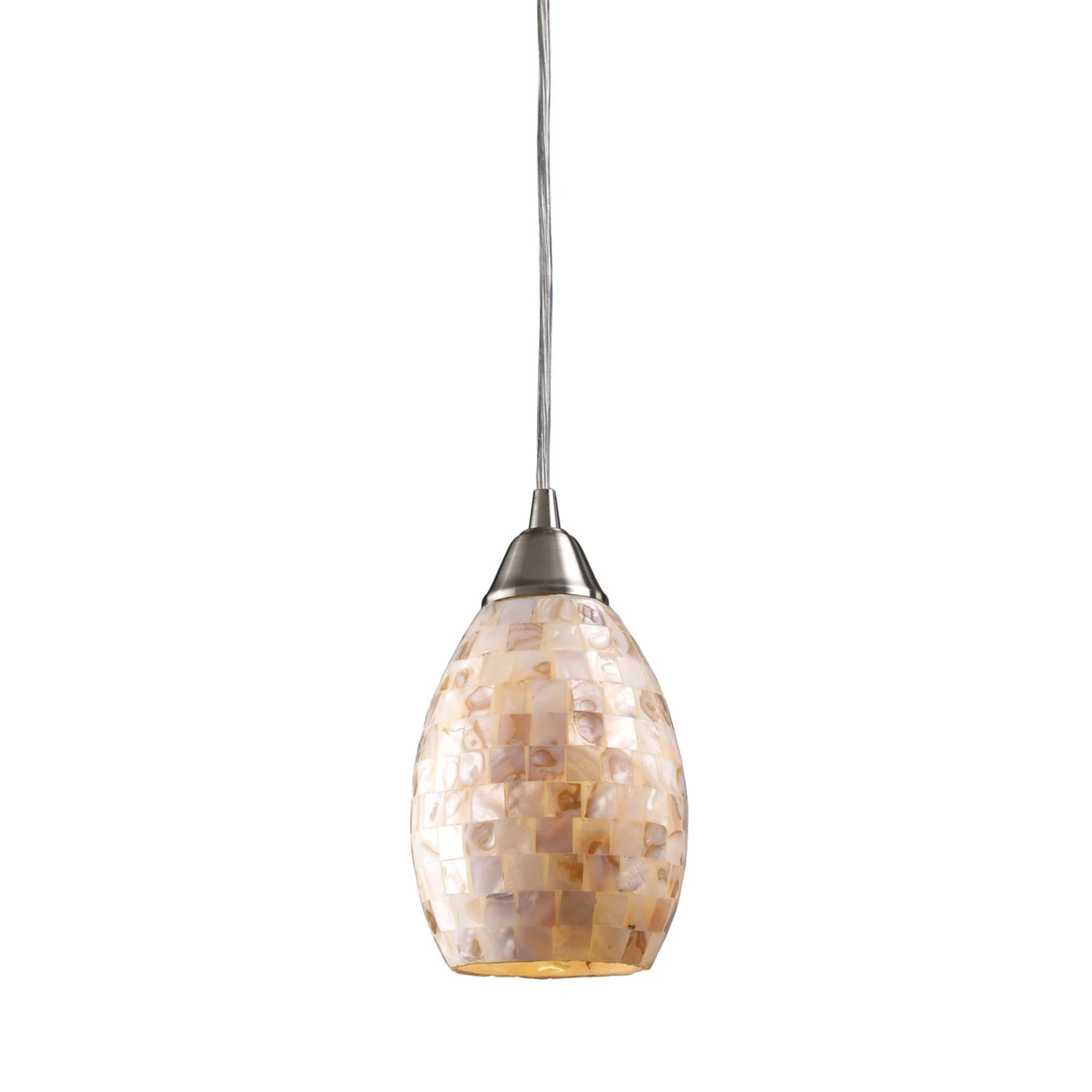 Elk Lighting Capri 1 светлый кулон в никеле сатинировки и раковина капис 8 5 &quotH|Настенные