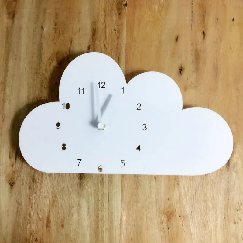 Часы время облако настенные Висячие деревянные игрушки Модель Детская комната