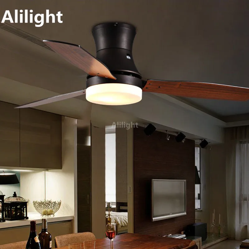 Remote Control Ceiling Fans Loft Blade Light for Fan with Dining Livng Room Suspension 24W Led Hanging Lamp | Лампы и освещение