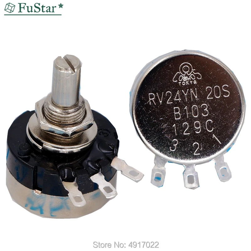 1 шт. RV24YN20S B201 B501 B102 B202 B502 B103 B203 B503 B104 B204 B254 B105 500 Ом 10K 20K 50K 100K Потенциометр