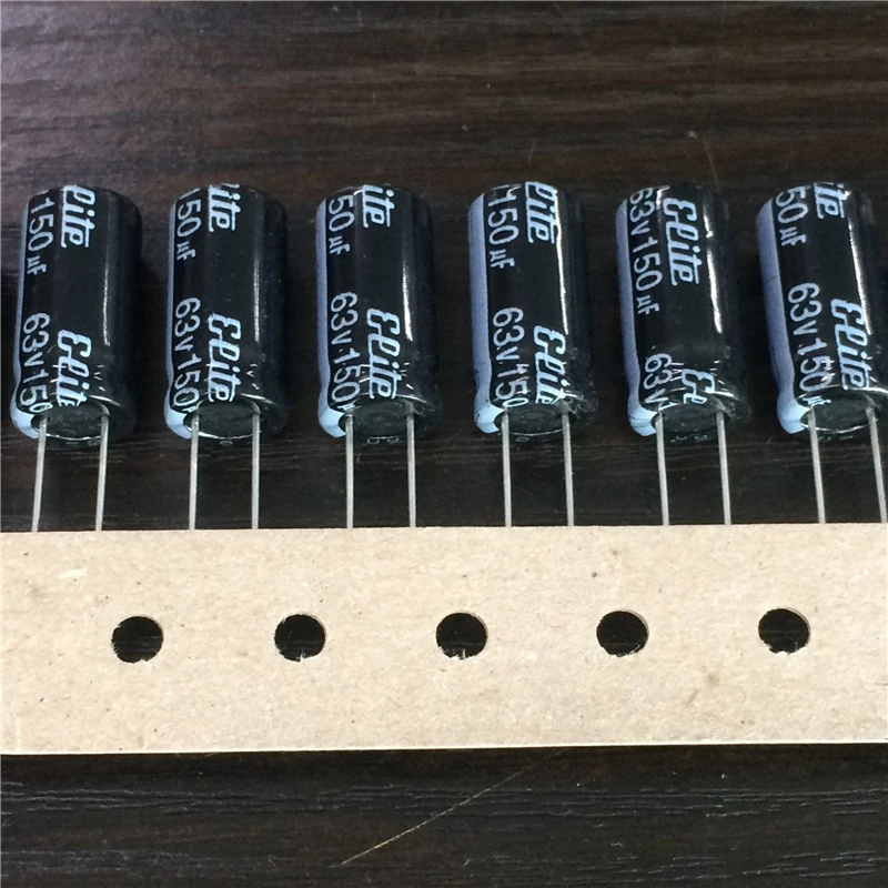 5 шт./50 шт. 150 мкФ 63 в серия Elite PS 10x20 мм 63V150uF высококачественный