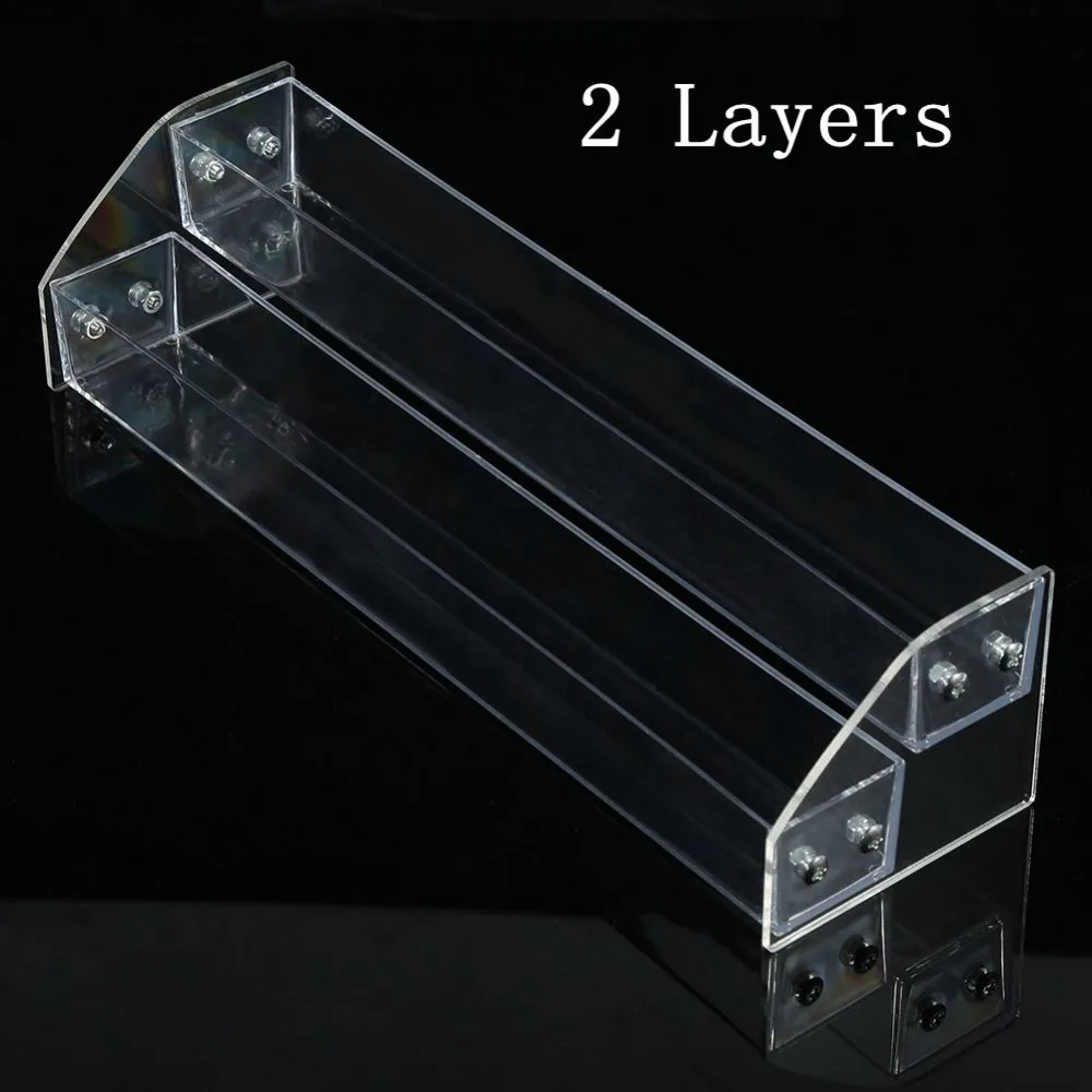 

Acrylic Clear Nail Polish Varnish Display Stand 2Tier Rack Holder Jewelry Lipstick Display Organizer Storage Box Nail Art