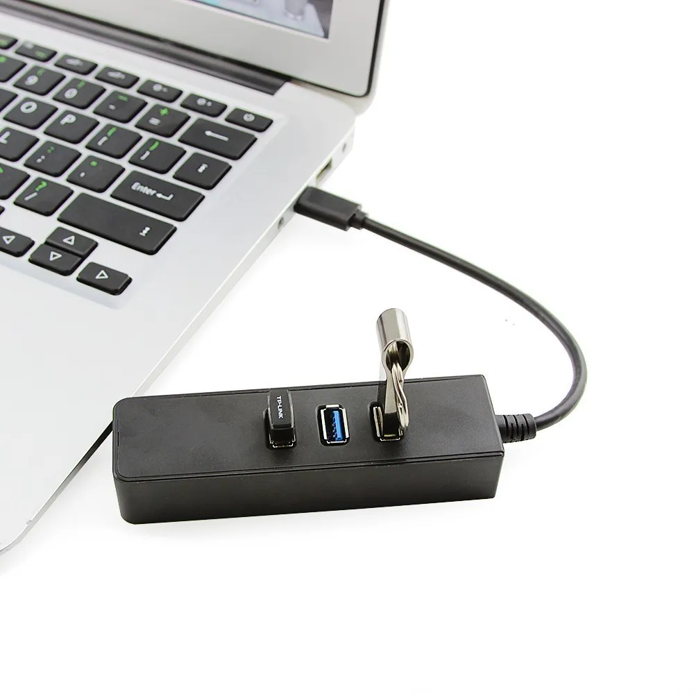 CHUYI Type C порт к usb-хаб 3 0 порта s мульти USB3.0 сплиттер с гигабайт Ethernet адаптер для Macbook