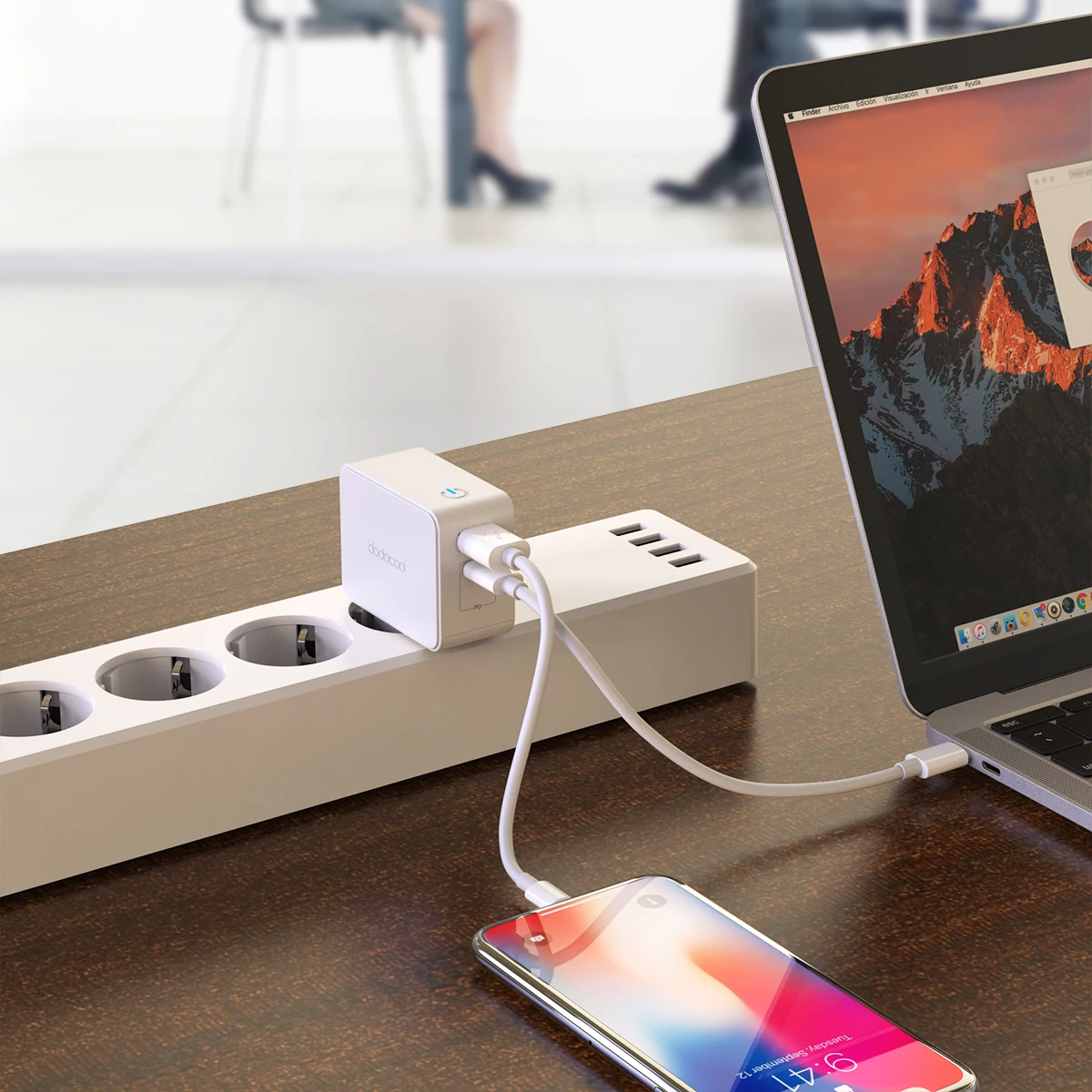 Адаптер питания dodocool для Apple MacBook iPad Pro 2018 iPhone X 30 Вт|Зарядные устройства телефонов|
