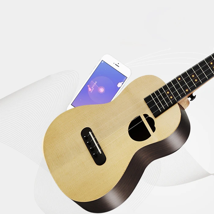 Xiaomi Populele 58 42*25 00*12 00 см S2 светодиодный Bluetooth USB укулеле углеродного строки Smart