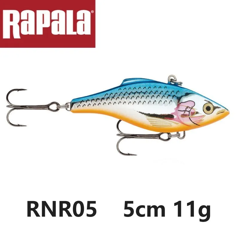 Рыболовная приманка бренда Rapala Rnr05 ВИБ 50 мм 11 г искусственная с крючками из
