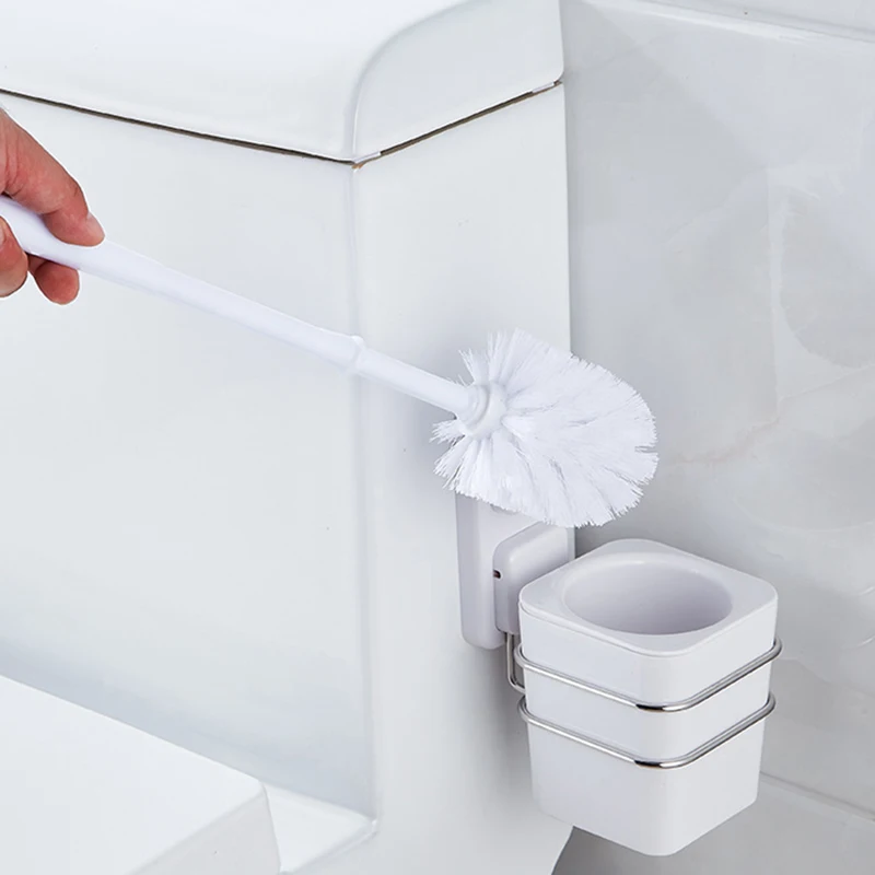 Щетка для унитаза набор из нержавеющей стали Бесплатная прокол щетка чистки