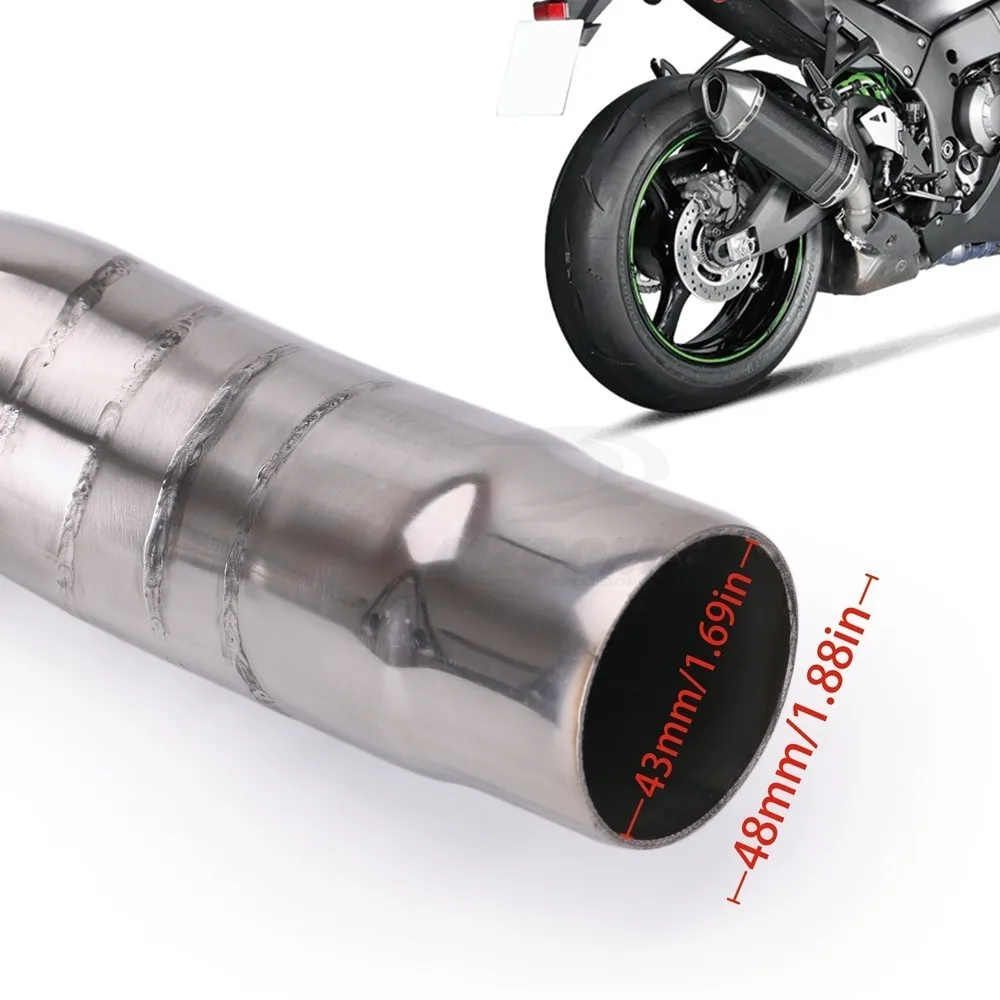 51 мм Модифицированная выхлопная труба средней трубы для мотоцикла