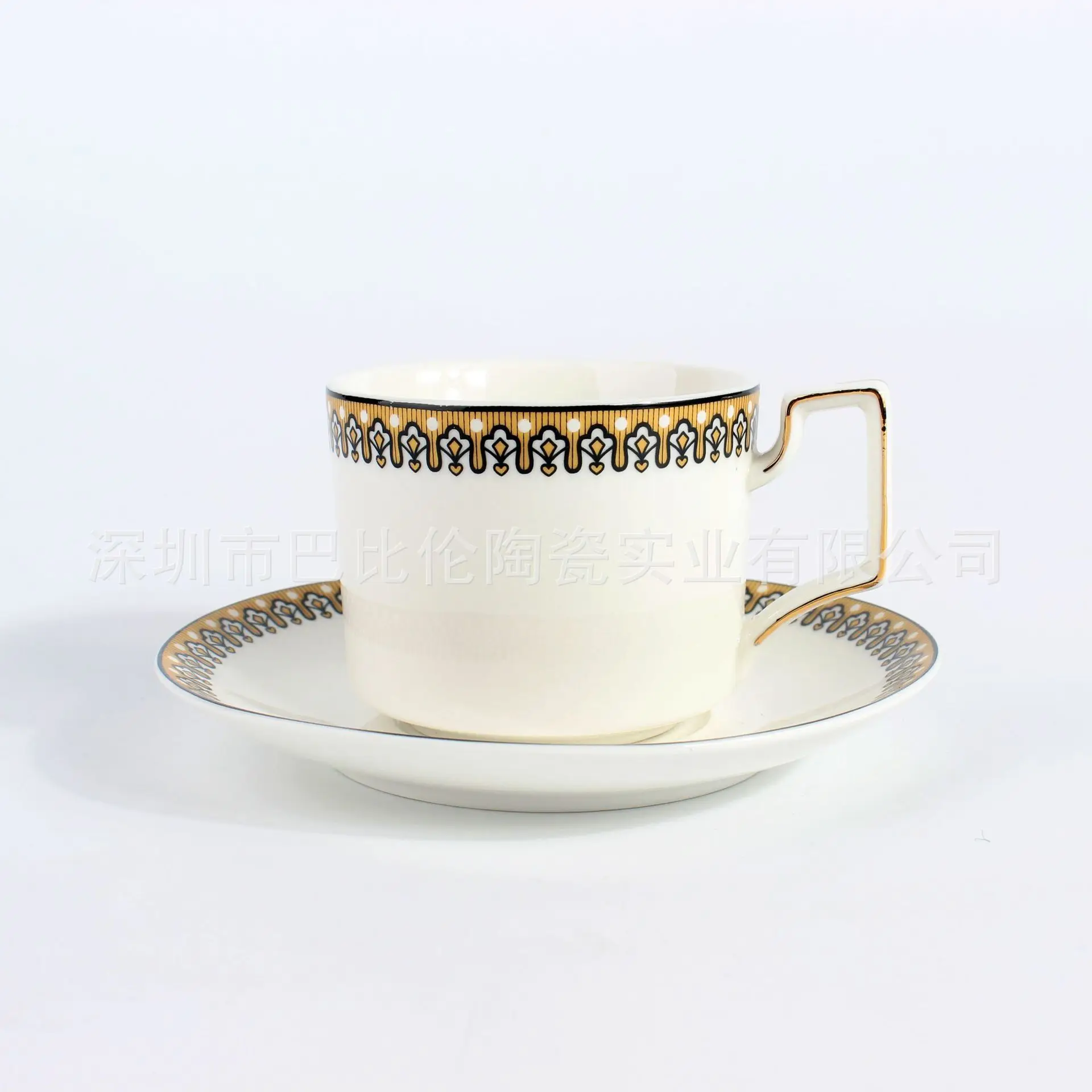 Европейский кофейный сервис из костяного фарфора керамический чайный сервиз