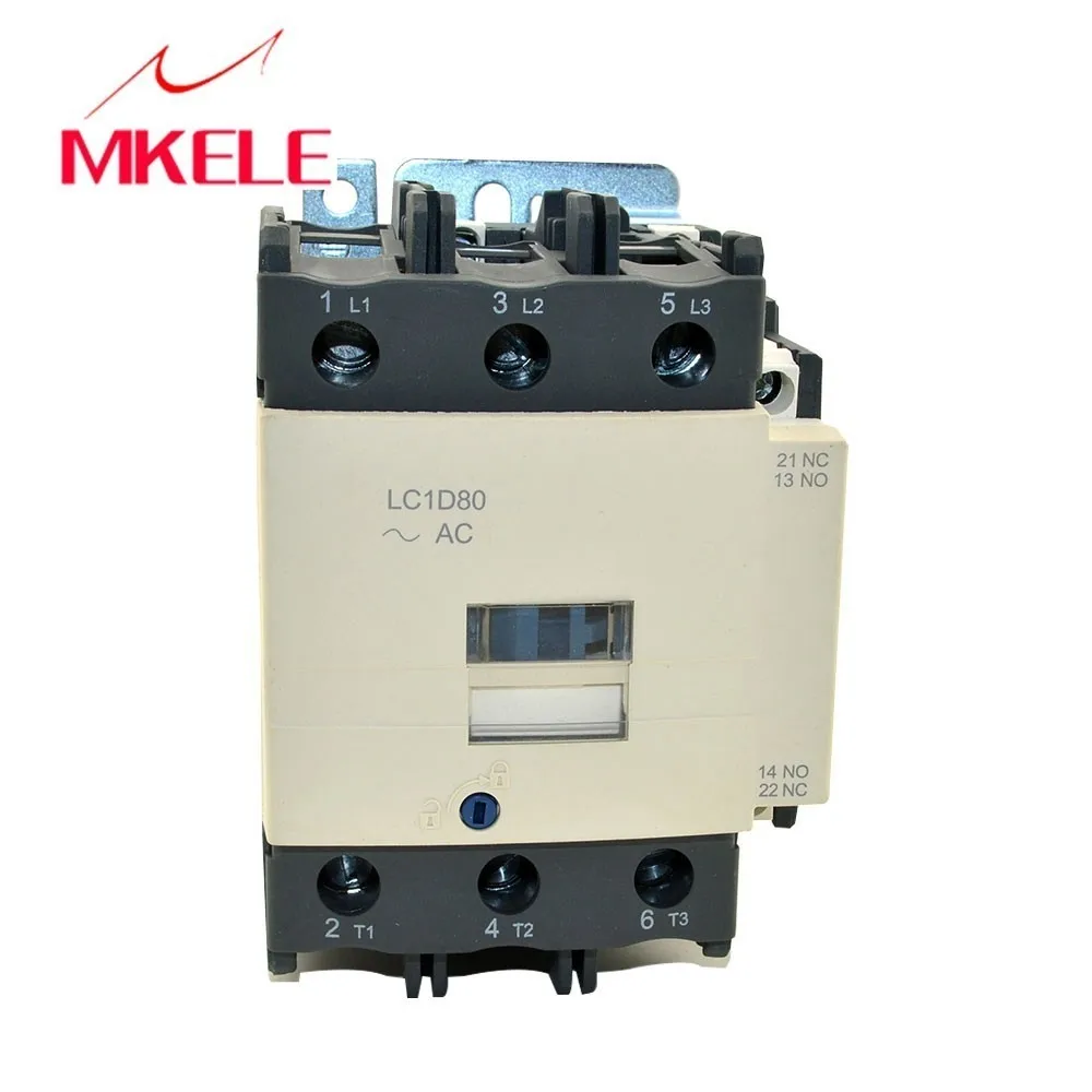 

80 amp LC1-D80 M7C electromagnetic contactor 220V single phase contactor price with 85% silver contacts with high quality