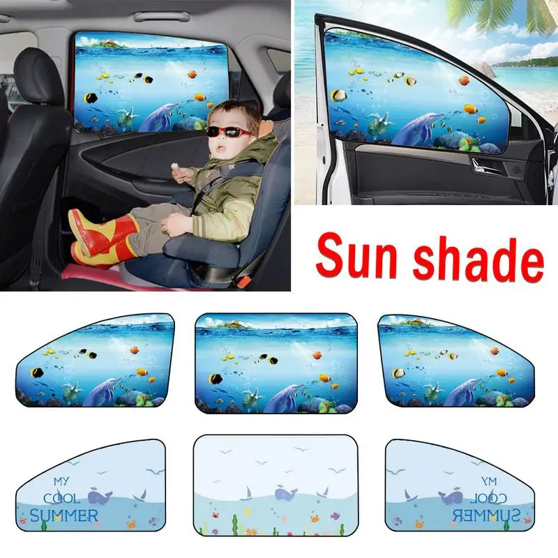 1PC Universal Car Sun Shade Windshield Visor Cover Magnetic Sunshade Side Window Insulation Shading Curtain UV Protect | Автомобили и