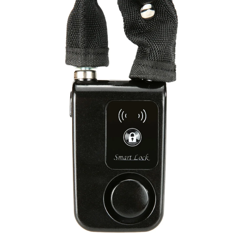 BMDT-черный смарт-замок на цепочке 80 см умный водонепроницаемый Bluetooth-замок 110 дБ