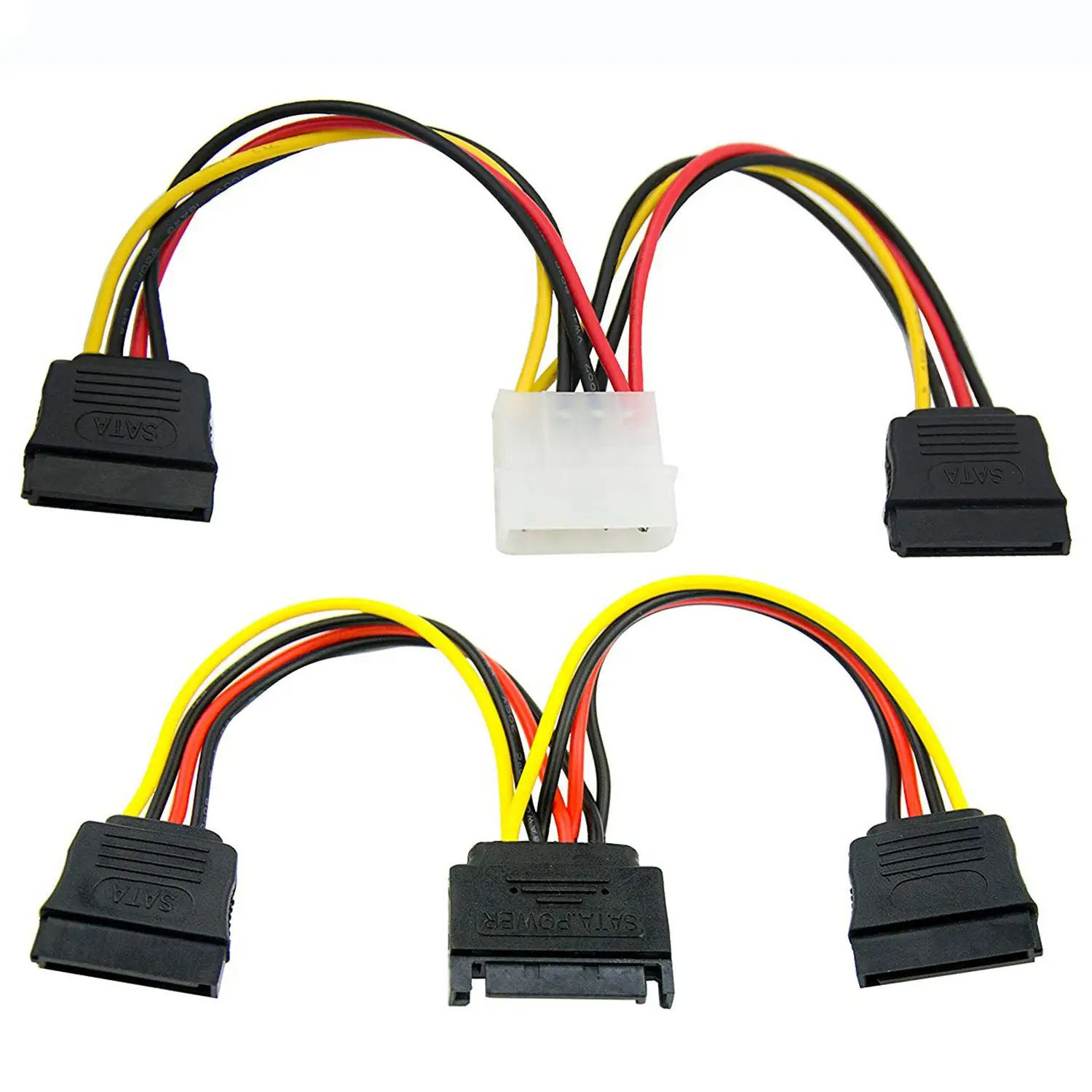 Комплект подключения жесткого диска SSD / SATA (1x4 Pin на двойной 15 кабель питания 1x15