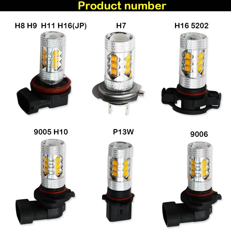 IJDM H11 9005/HB3 9006/HB4 светодиодные автомобильные Противотуманные фары лампы 6000 К белый