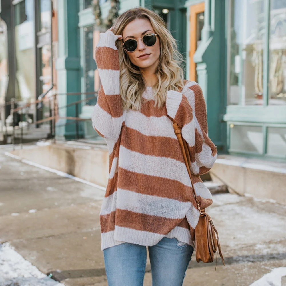 

Women's Ladies Long Sleeve Loose Winter Warm Sweatshirt Casual Jumper Pullover Tops