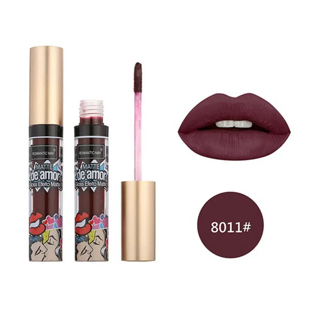 12 Colors Women Non Stick Cup Long Lasting Moisturizing Casual Party Club Street etc Lip 10ml Gloss | Красота и здоровье