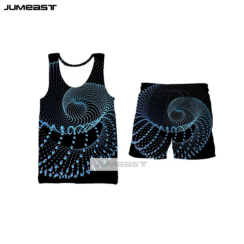 Jumeast 3D Print Space Art Women/Men Hoodie Sweatshirt Stereo Vertigo Design Vests Pans Set Casual Suits Fashion Couples | Мужская