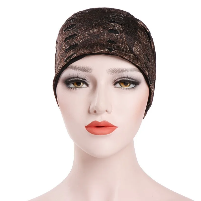 Men Women Folds Hole Hat Hijab Hip Hop Fashion Muslim Heads Caps Knit Autumn Spring Abaya Turban Hair Accessories | Тематическая