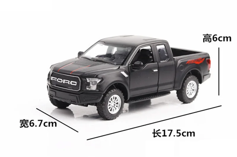 1:32 Сплав Ford F150 Raptor пикап игрушечные модельные машинки звуковой светильник