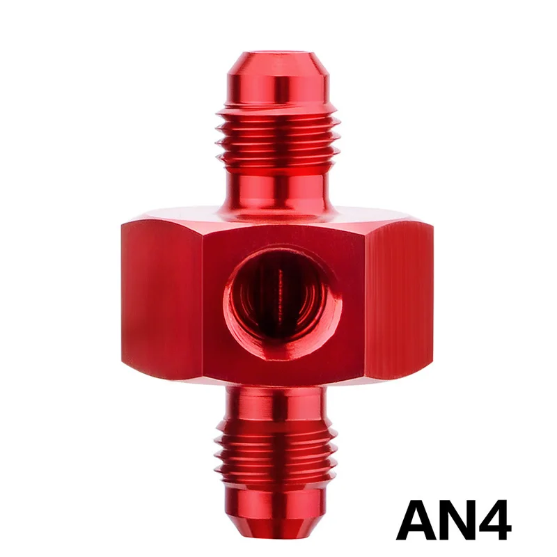 SPEEDWOW 1/8 "NPT порт прямой Алюминиевый Манометр адаптер фитинг AN4/6/8/10/12/16 папа