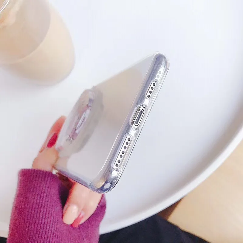 Moskado Cat-pad чехол для телефона iphone XS MAX XR X прозрачный плавающие блестки назад 8 7 6 6s