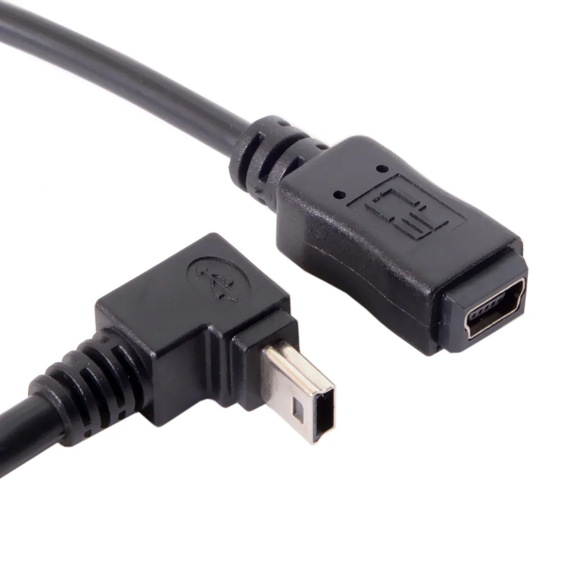Zihan mini usb 5p Женский к GPS Mini USB 5P 90D Прямой Угловой Мужской Удлинительный