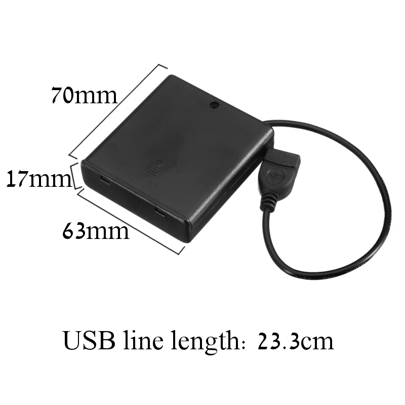 2018 лучшая портативная коробка для хранения аккумуляторов DC5V Mini AA чехол USB блок