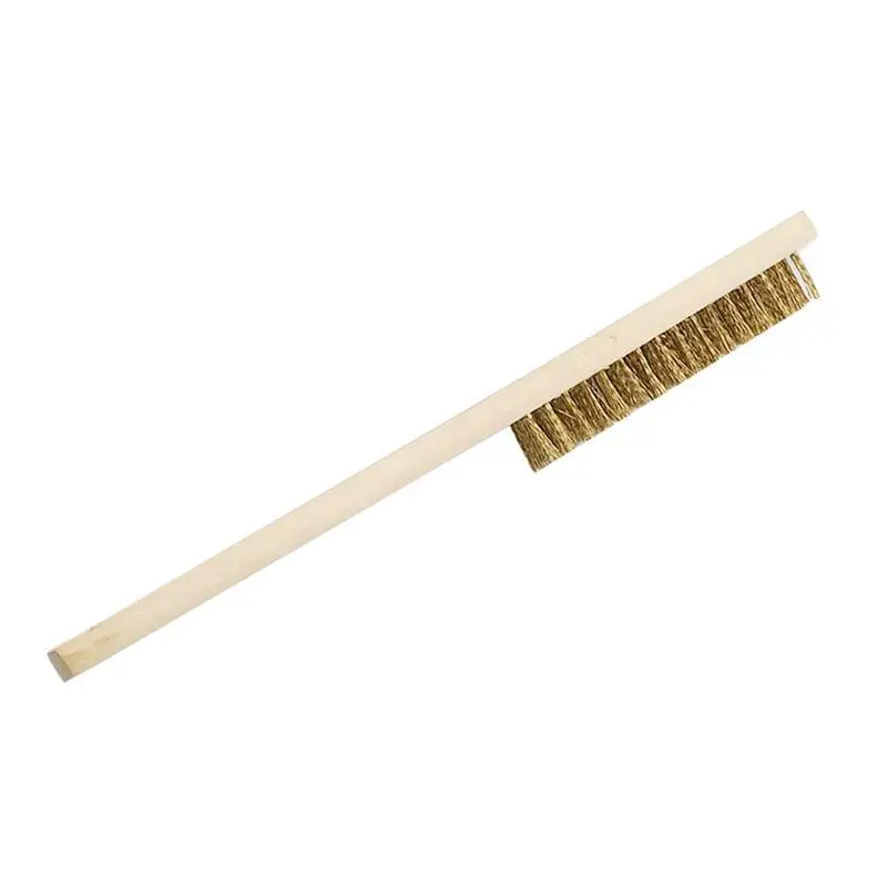Щетка из медной проволоки с деревянной ручкой металлическая щетка для удаления