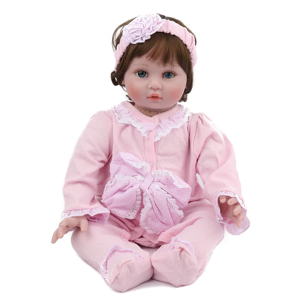 Куклы Новорожденные NPKDOLL 22 дюйма розовая одежда игрушки для девочек милые