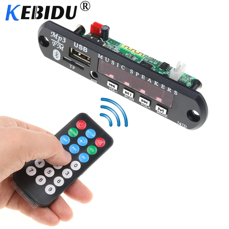 Беспроводной Bluetooth MP3 декодер KEBIDU плата модуль для автомобильных аксессуаров