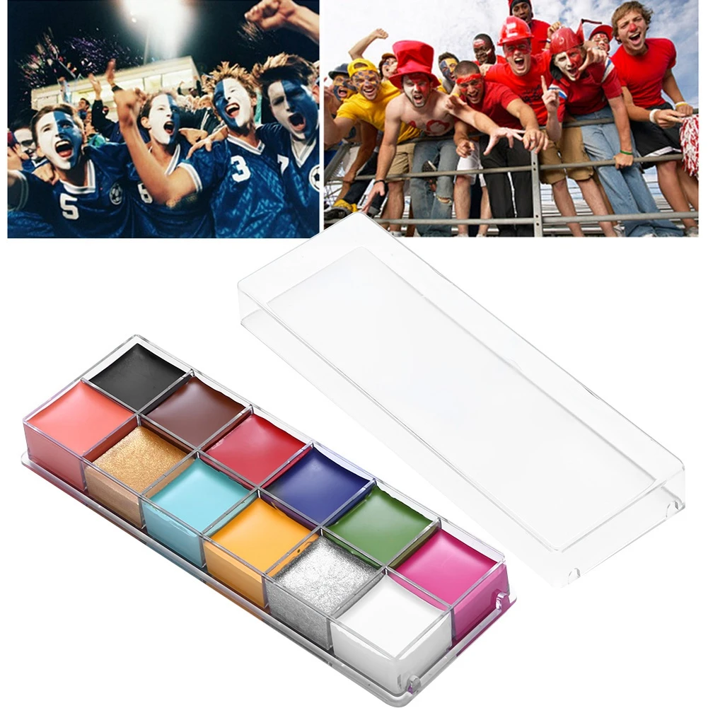 МАСЛЯНАЯ КРАСКА ЖИВОПИСЬ для лица тела макияжа 12 цветов|Чернила тату| |