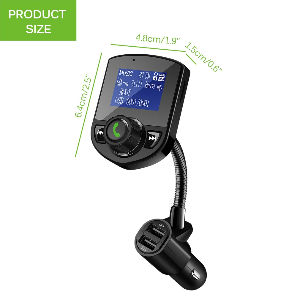 Автомобильный fm-передатчик беспроводной Bluetooth MP3-плеер стерео аудио приемник