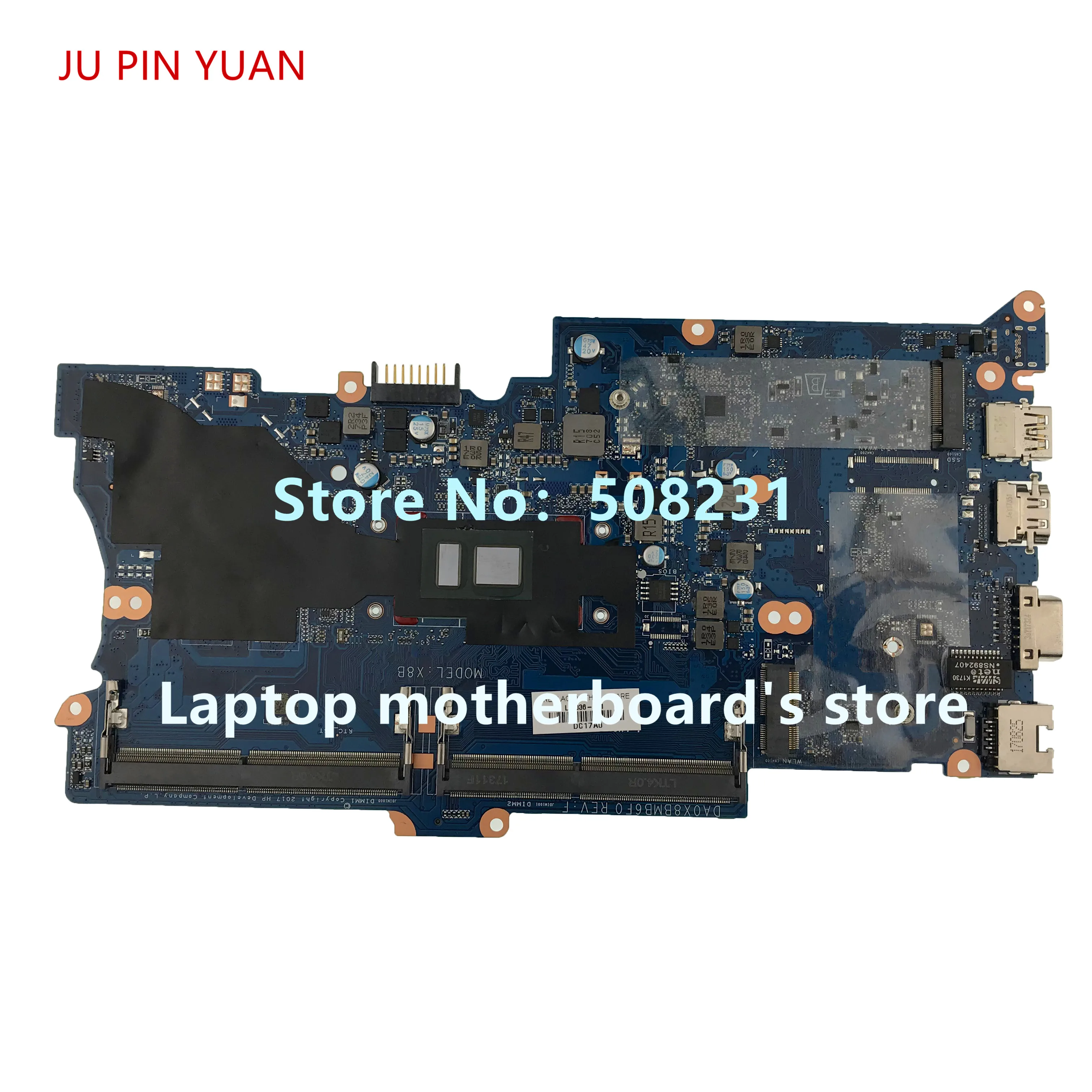 JU PIN YUAN для ноутбука HP ProBook 430 G5 компьютер L01036 001 DA0X8BMB6F0 материнская плата полностью