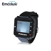wholesales 50pcs pocsag pager text message paging receiver handpc programmable watch pager with rechargeable battery