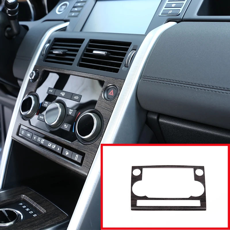 1 шт. для Land Rover Discovery Sport 2015 2017 дубовые зерна ABS центр Кондиционер панель Крышка