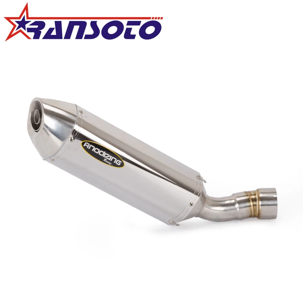 Ransoto мотоцикл выхлопной slip on выхлопных газов для KAWASAKI ZX10R ZX 10R 2011 2012 2013 2014 2015