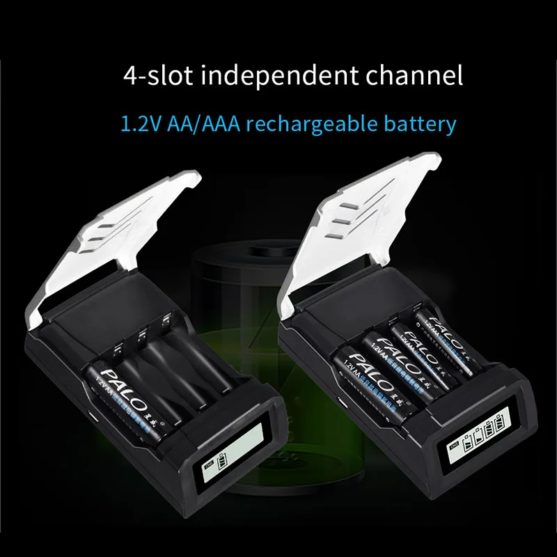 Интеллектуальное зарядное устройство Usb для аккумуляторов Aa Aaa Ni-MH Ni-Cd 1.2В |