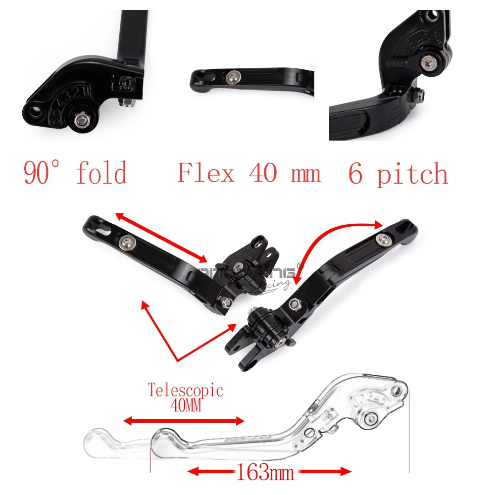 Мотоцикл CNC алюминиевый складной тормоз сцепления рычаги для YAMAHA MT07 MT 07 FZ07 FZ XSR 700