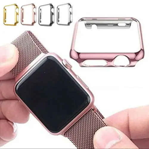Корпус из алюминиевого сплава рамка для Apple Watch защитный чехол iWatch бампер кожи 38/42