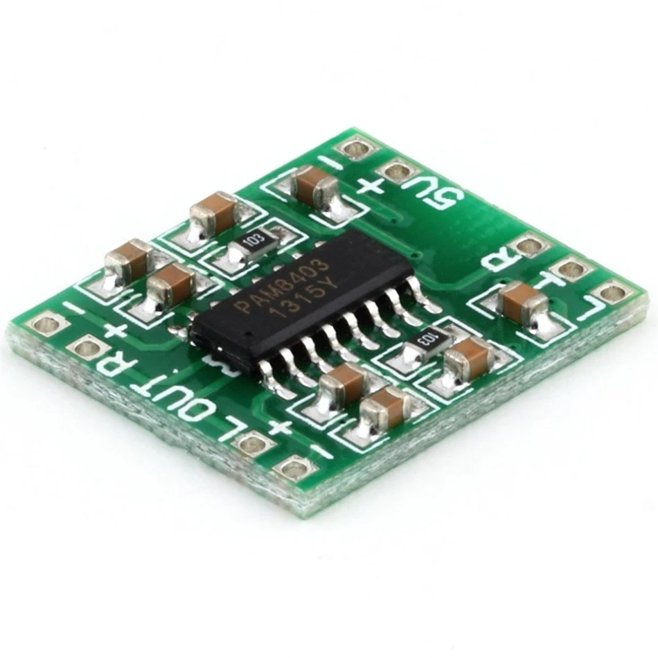 AOKIN Mini PAM8403 DC 5 В 2 канала USB цифровой аудио усилитель плата модуль 2*3 Вт регулятор