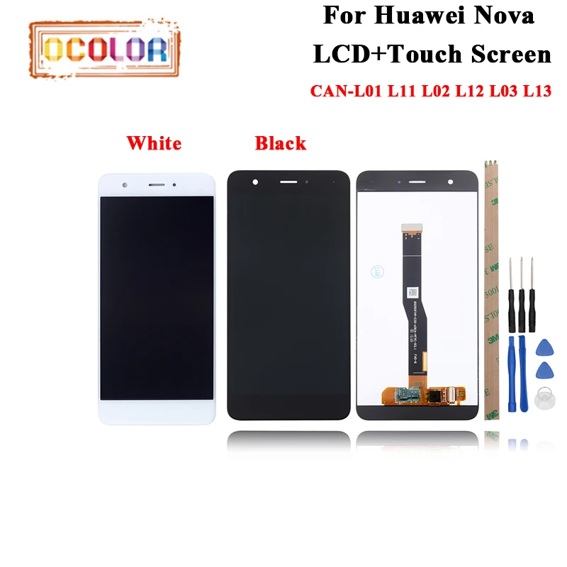 Ocolor для huawei Nova ЖК дисплей Дисплей и Сенсорный экран отличные Запчасти ремонта CAN