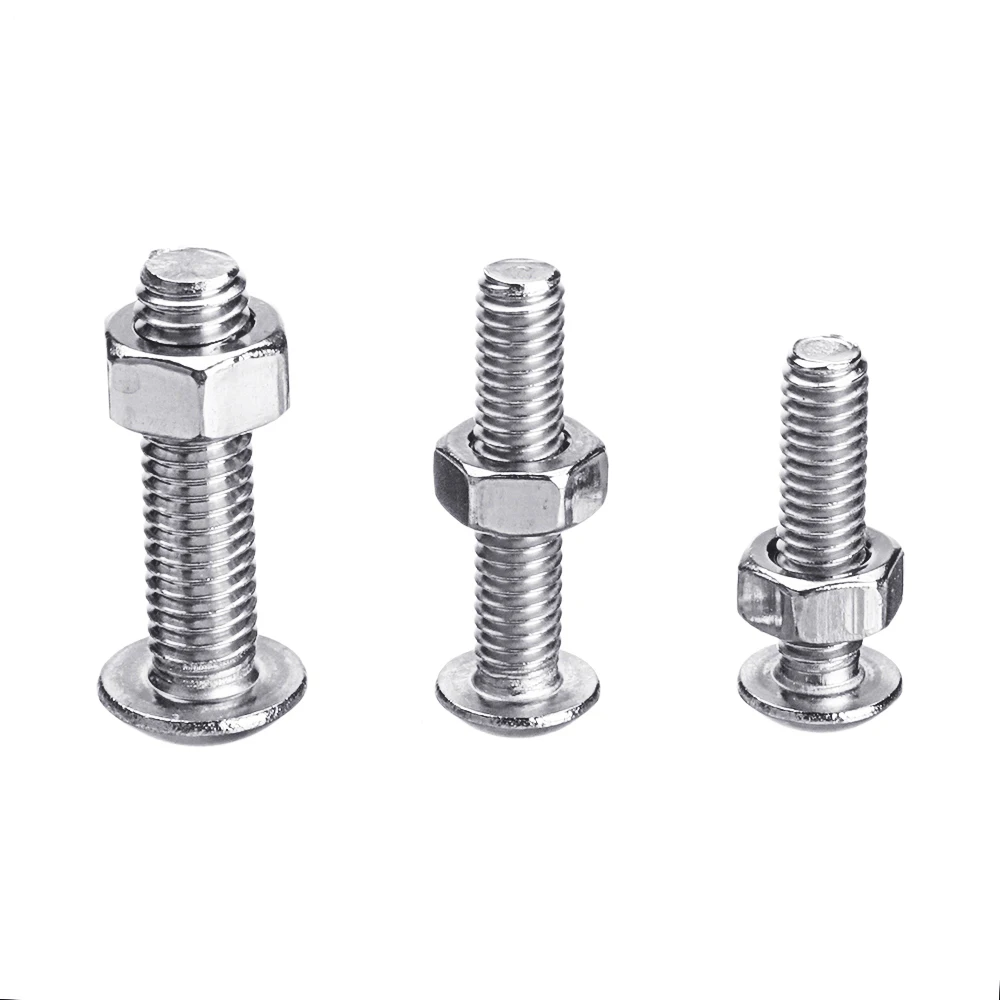 Suleve MXSS4 500 шт. M3 M4 M5 304 Шестигранная головка из нержавеющей стали Комплект