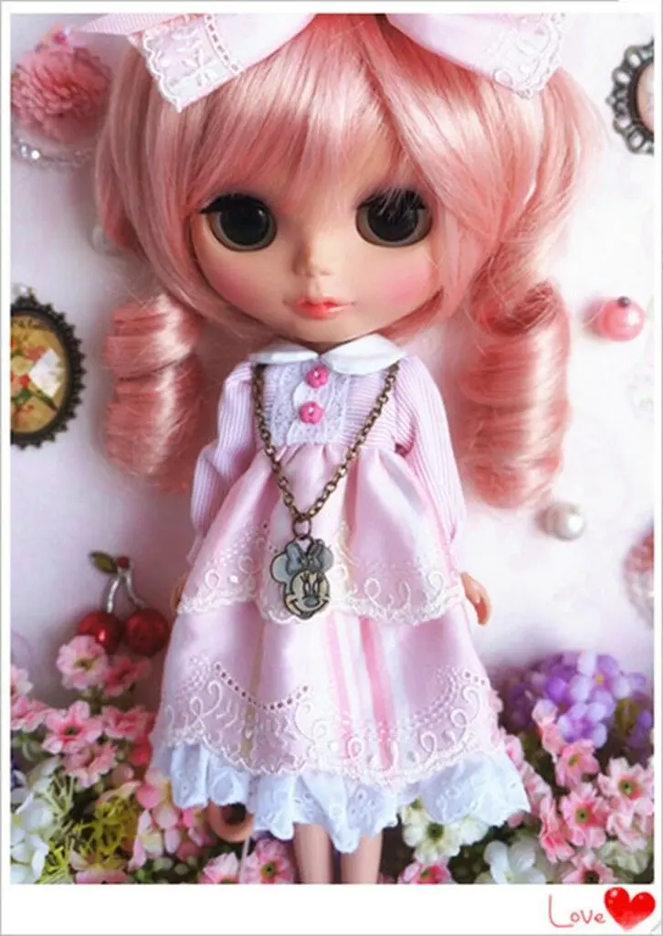[Wamami] 92 #1 шт Ручная работа Babydoll короткое платье для кукол пуллип куклы Azone