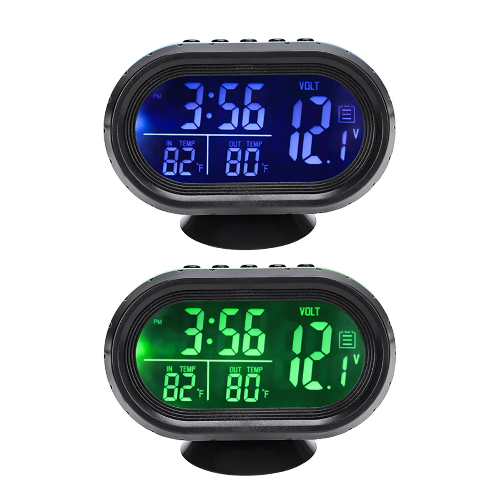 Цифровой автомобильный термометр вольтметр двойной датчик температуры со