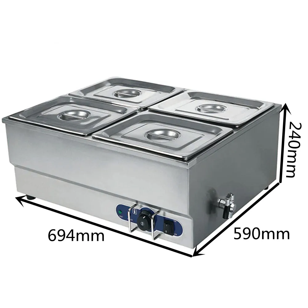 Буфет пищевой подогреватель контейнер Bain Marie электрическая Коммерческая